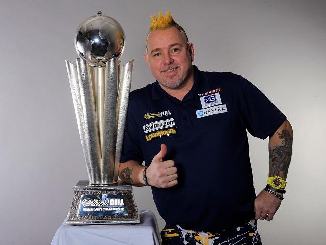 I want this . . .Peter Wright with the PDC World Darts Championship Trophy